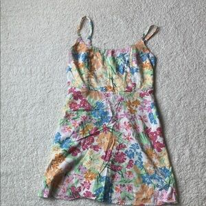 Floral Multicolor Sleeveless Dress